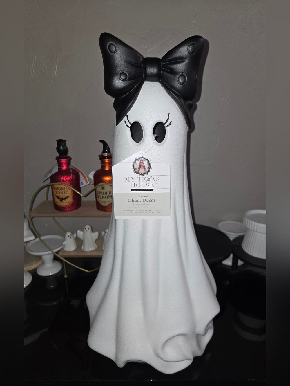 My Texas House Ghost With Black Bow